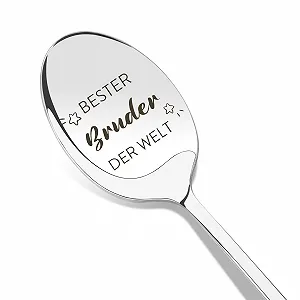 Ложка для кави з гравіюванням Brother. Найкращий брат у світі - Фото 1