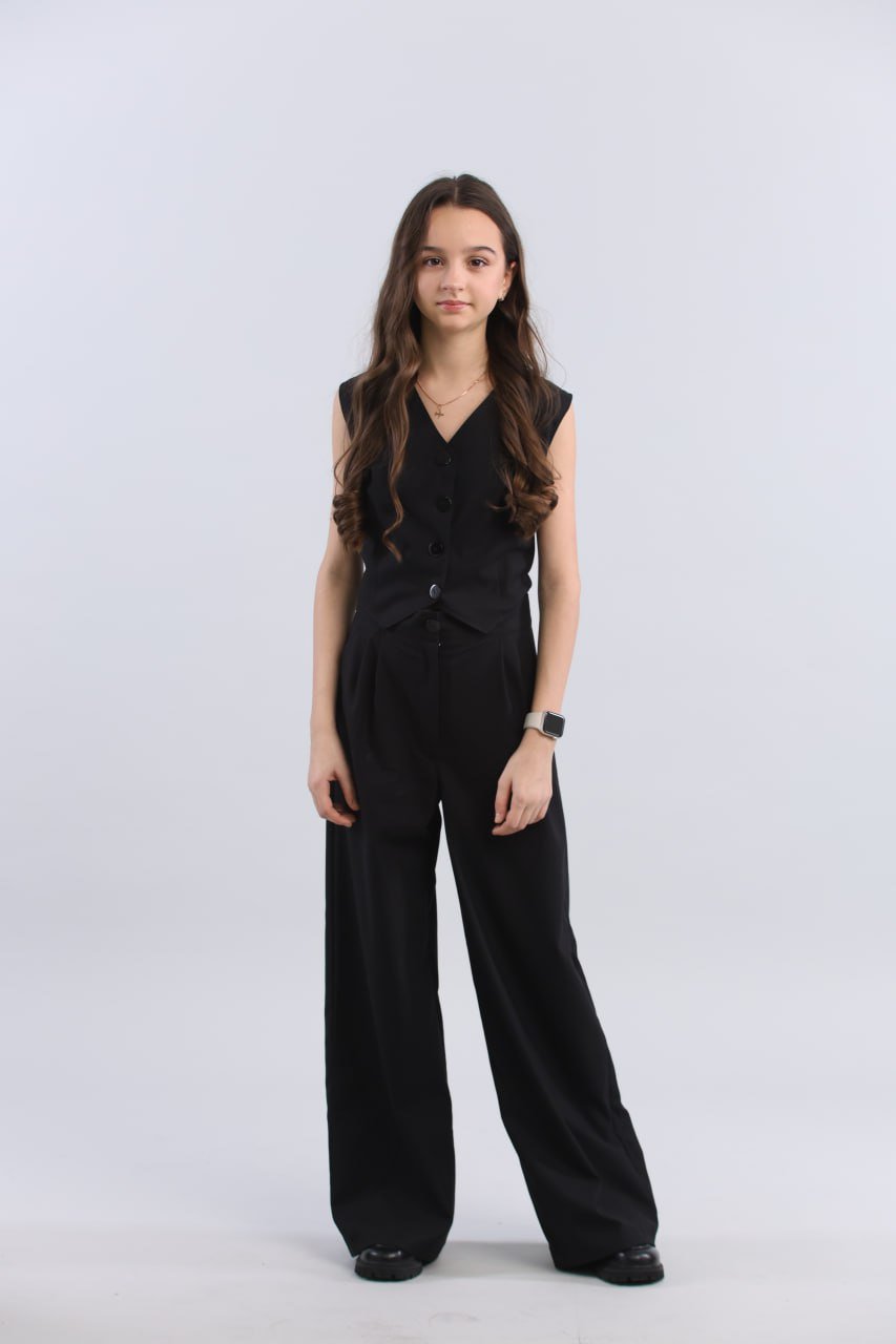 Стильные брюки "2 складки" для девочек от 128 до 164 см в 3 цветах, фото №2