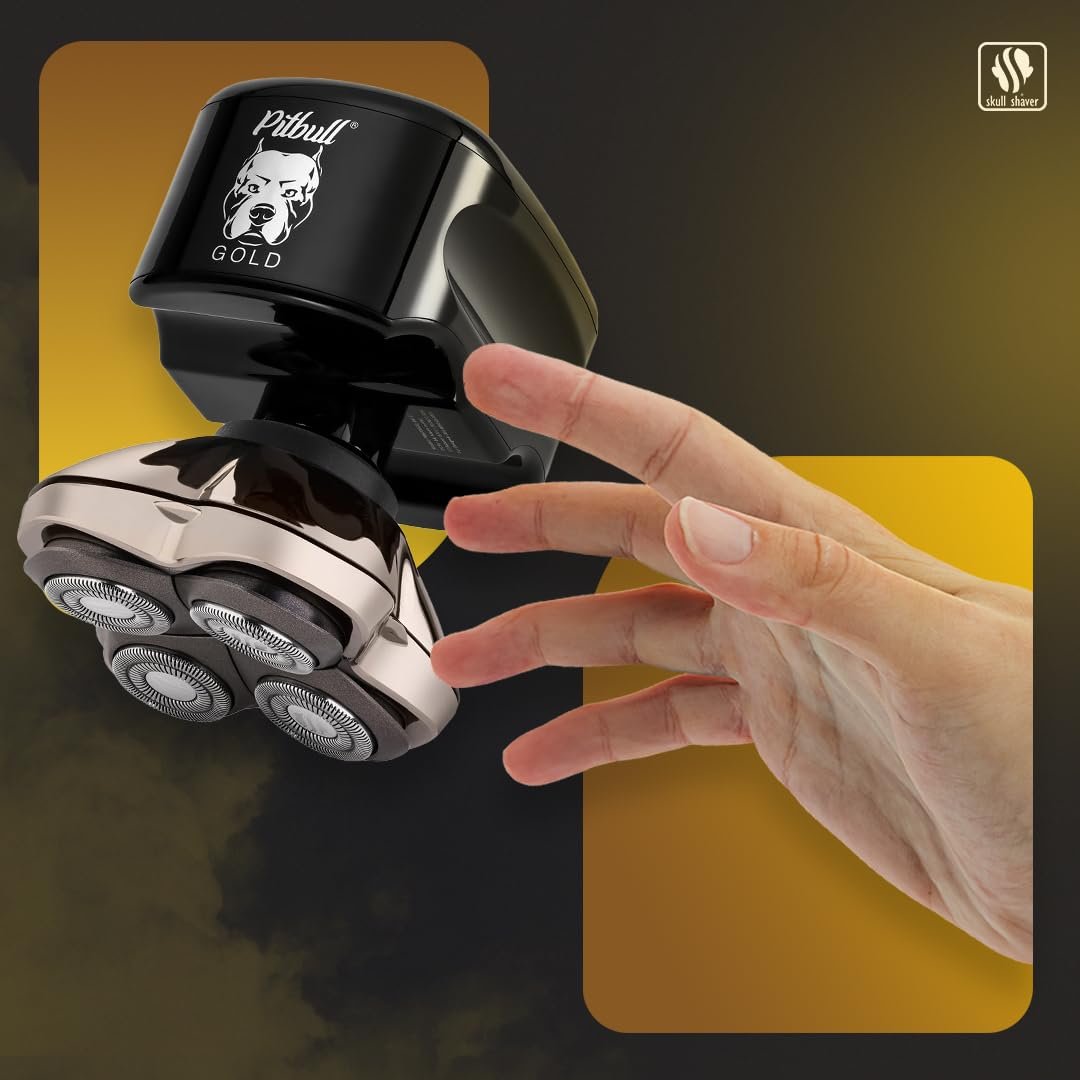 Бритва для головы и лица Skull Shaver Pitbull Gold Pro Forte 4 лезвия Беспроводная, фото №8 Бритва для головы и лица Skull Shaver Pitbull Gold Pro Forte 4 лезвия Беспроводная, фото №8