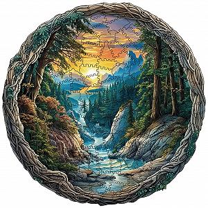 Деревянный пазл Landscape 200 элементов Уникальная форма животных - Фото 1