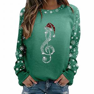 Різдвяний светр Жіночий З довгими рукавами З принтом - Фото 1