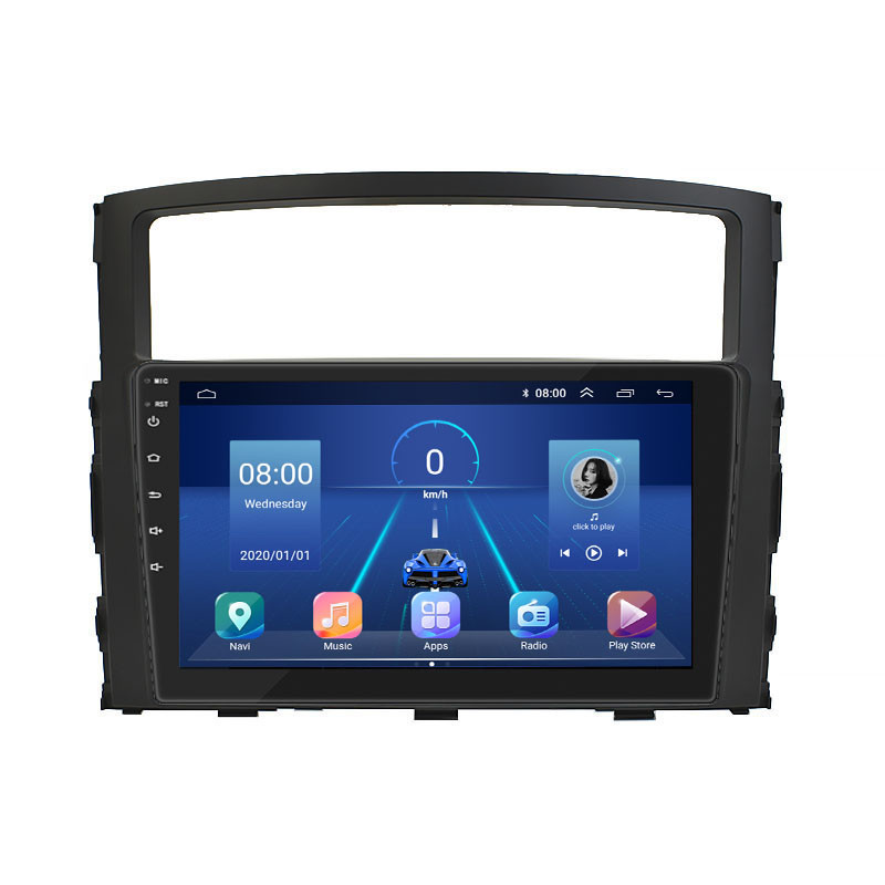 Штатная магнитола Lesko 9 Mitsubishi Pajero IV Рестайлинг 2 2014-н.в. 2/32Gb/ 4G Wi-Fi (9559-38171), фото №1