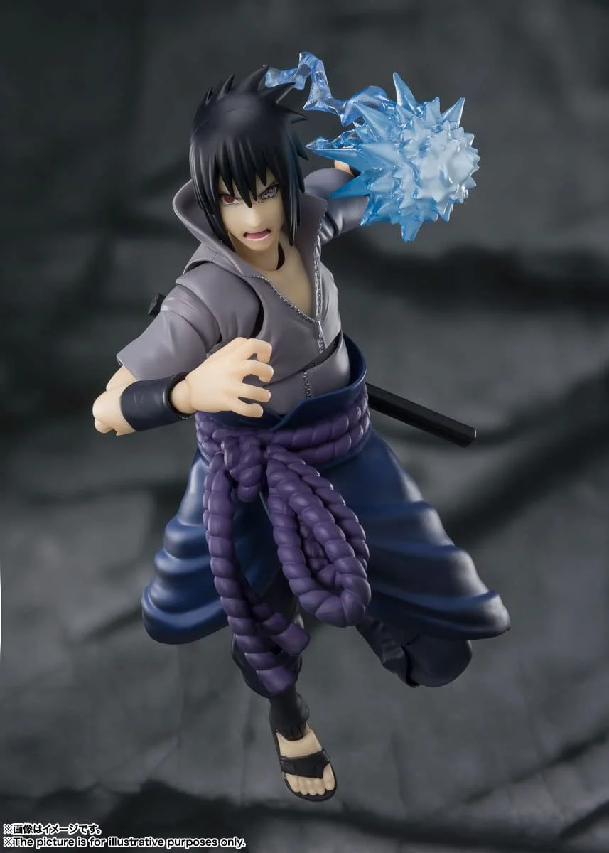 Статуетка TAMASHII Nations Bandai S.H. Figuarts Naruto Sasuke Uchiha Hatred 15 см, фото №6
