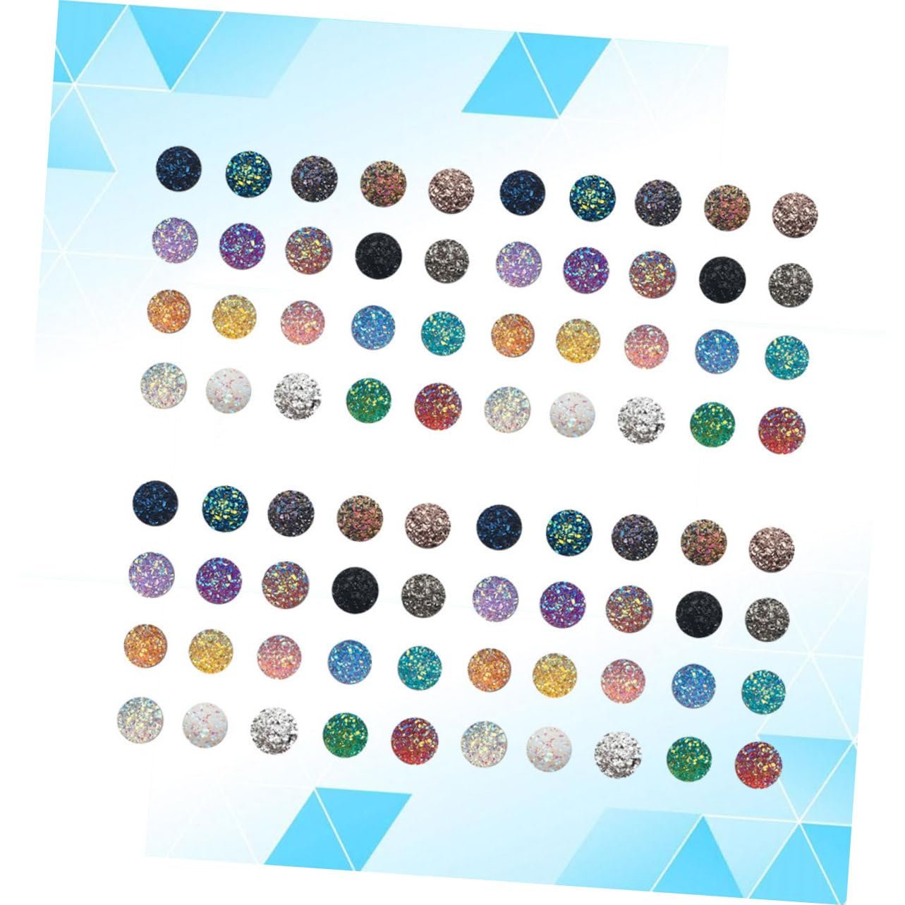 Аксессуары для ювелирных изделий Healvian Стразы Стекло Плоская задняя часть Серьги Декорированные аксессуары Круглые прозрачные Держатель для номера стола Искусственные друзы Кабошоны Смола, фото №8