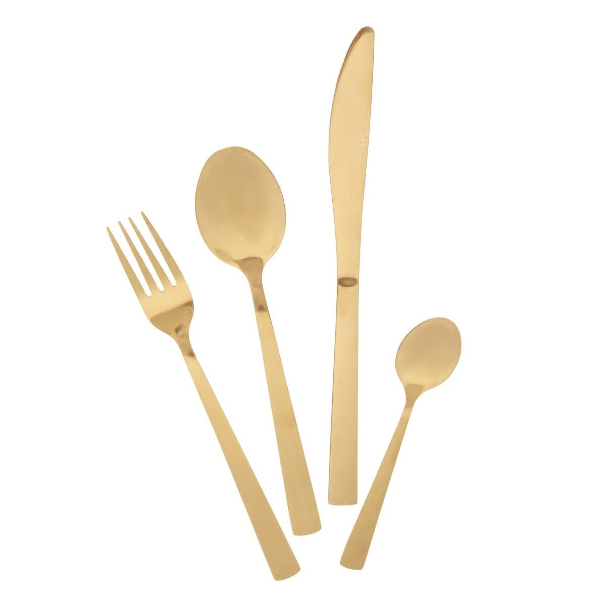 Набор столовых приборов Fabro HOMLA 24 шт, золотой, фото №4