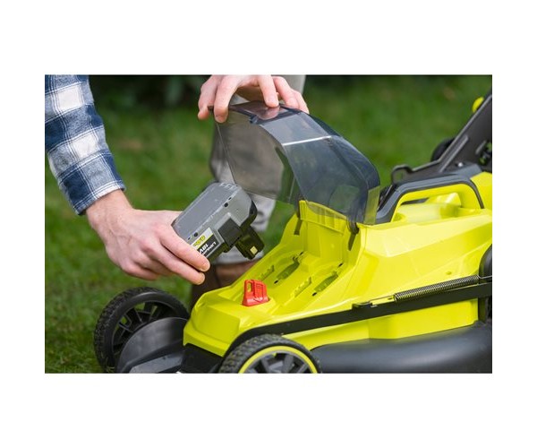 Ryobi Газонокосарка ONE RY18LMX40B-0 5133005479 акумуляторна 18В дека 40см 25-70мм, 3 режими роботи без АКБ і ЗП, фото №3