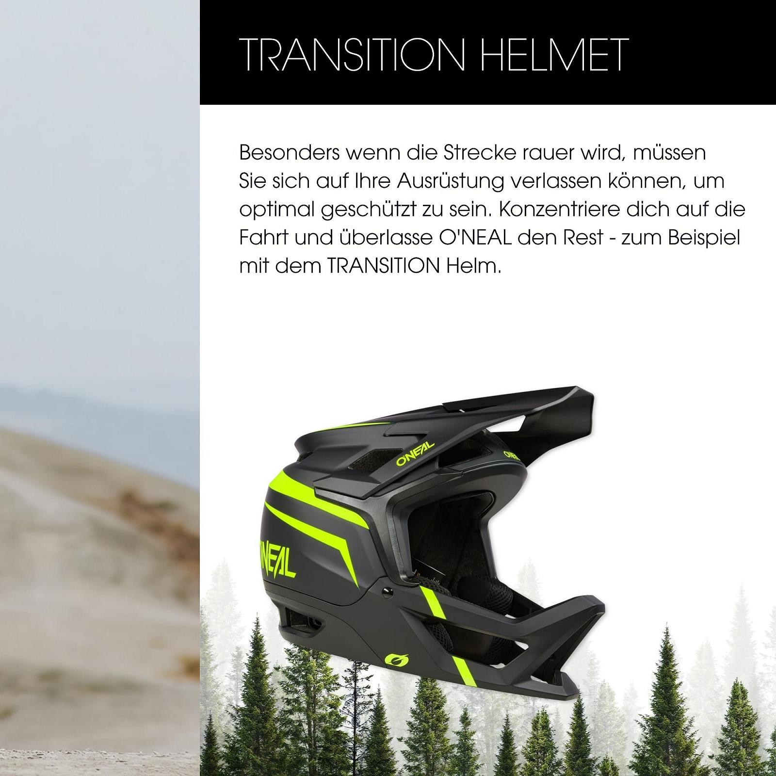 Шлем O'Neal горный велосипедный Enduro MTB DH FR Safety Standard EN1078 Ventilation Openings IPX® ACells Transition Helmet Flash V.23 взрослый черный неоновый желтый M, фото №3