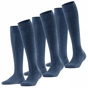 Гольфи FALKE Family Pack 3 шт Синій Меланж 6499 - Фото 1