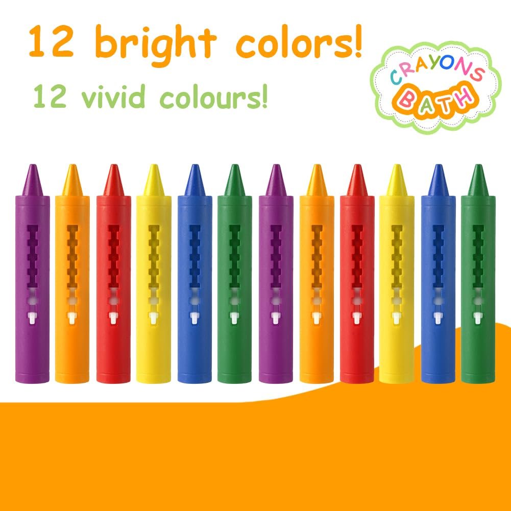 Набір крейд для ванни Aomig, 6 кольорів, змивні, фото №3