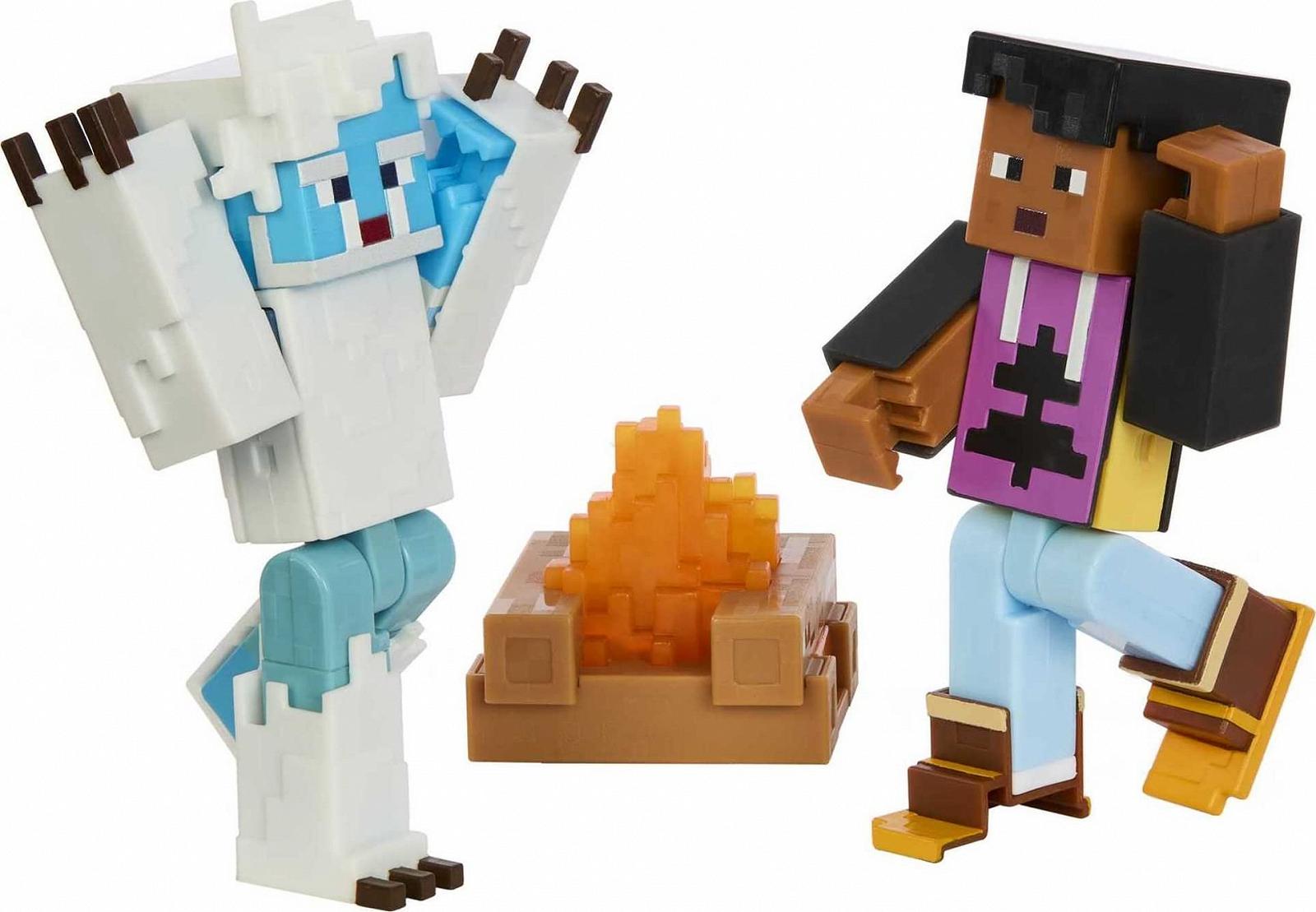 Ігровий набір Minecraft Creator Series Mount Enderwood Yeti-Schreck з 2 фігурками, 16 аксесуарами, багаттям і зефіром, фото №5