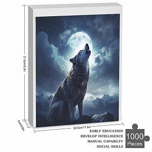 Пазл Волк 1000 деталей 78 x 53 cm для мальчиков и девочек synthetic.ua - Фото 1
