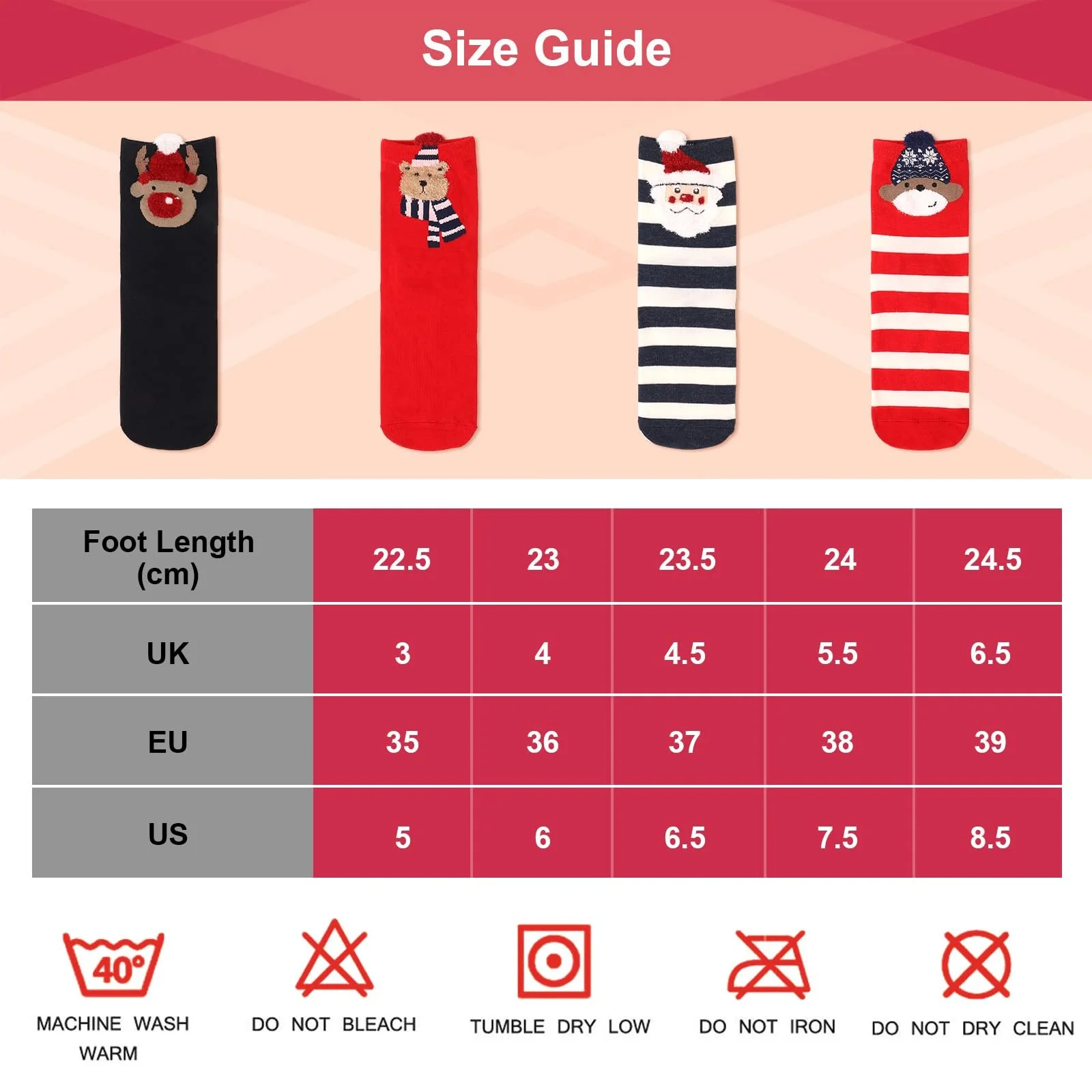 Різдвяні шкарпетки Diealles Shine, 4 пари, бавовняні, фото №5 Різдвяні шкарпетки Diealles Shine, 4 пари, бавовняні, фото №5