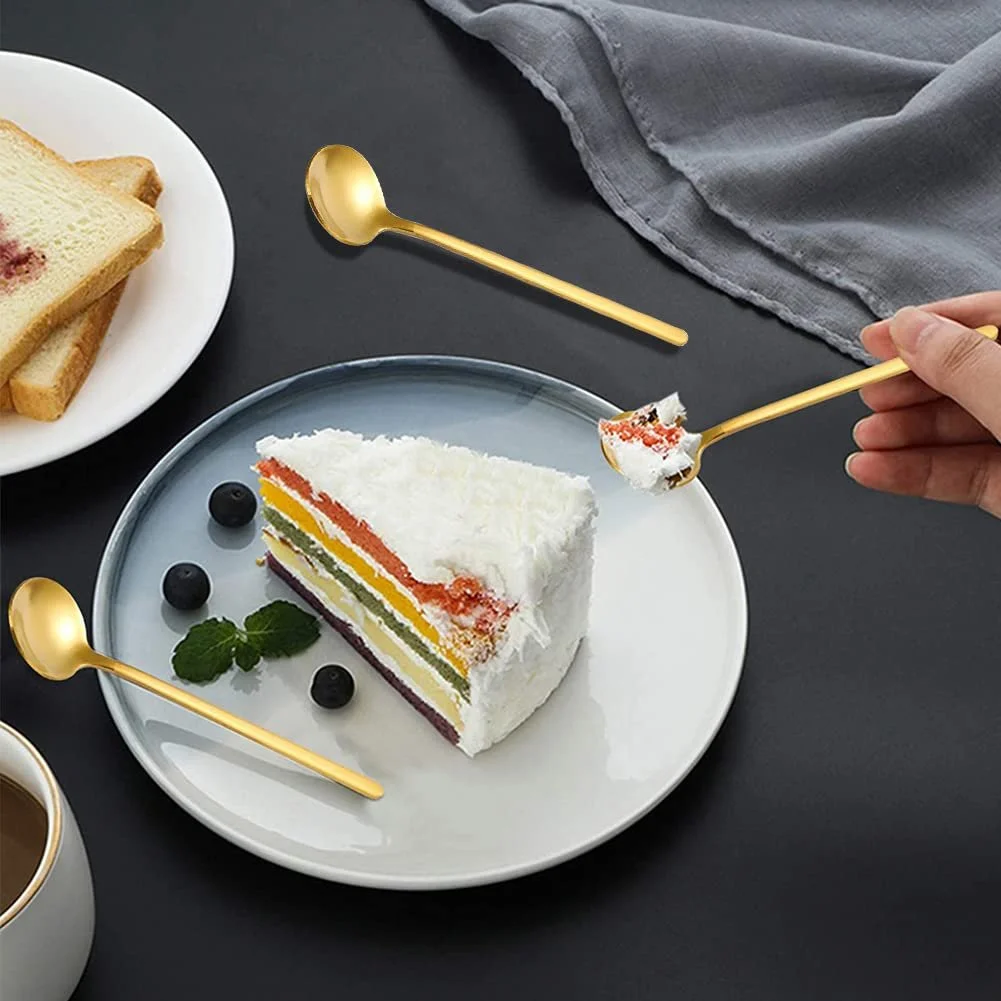 Набір з 8 кавових ложок Міні чайні ложки Нержавіюча сталь, фото №3 Набір з 8 кавових ложок Міні чайні ложки Нержавіюча сталь, фото №3