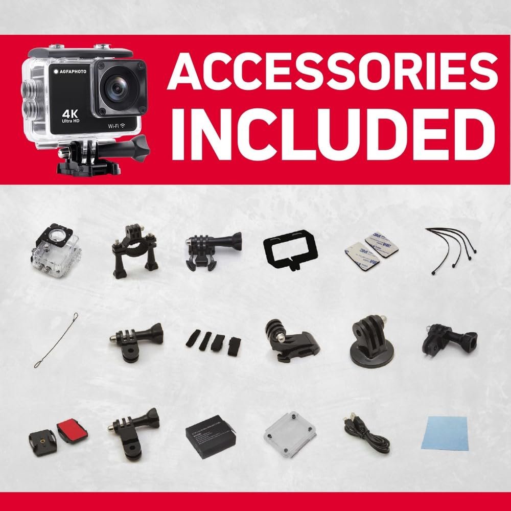 Экшн-камера AgfaPhoto Kodak Realimove AC9000-30M True 4K черный, фото №8