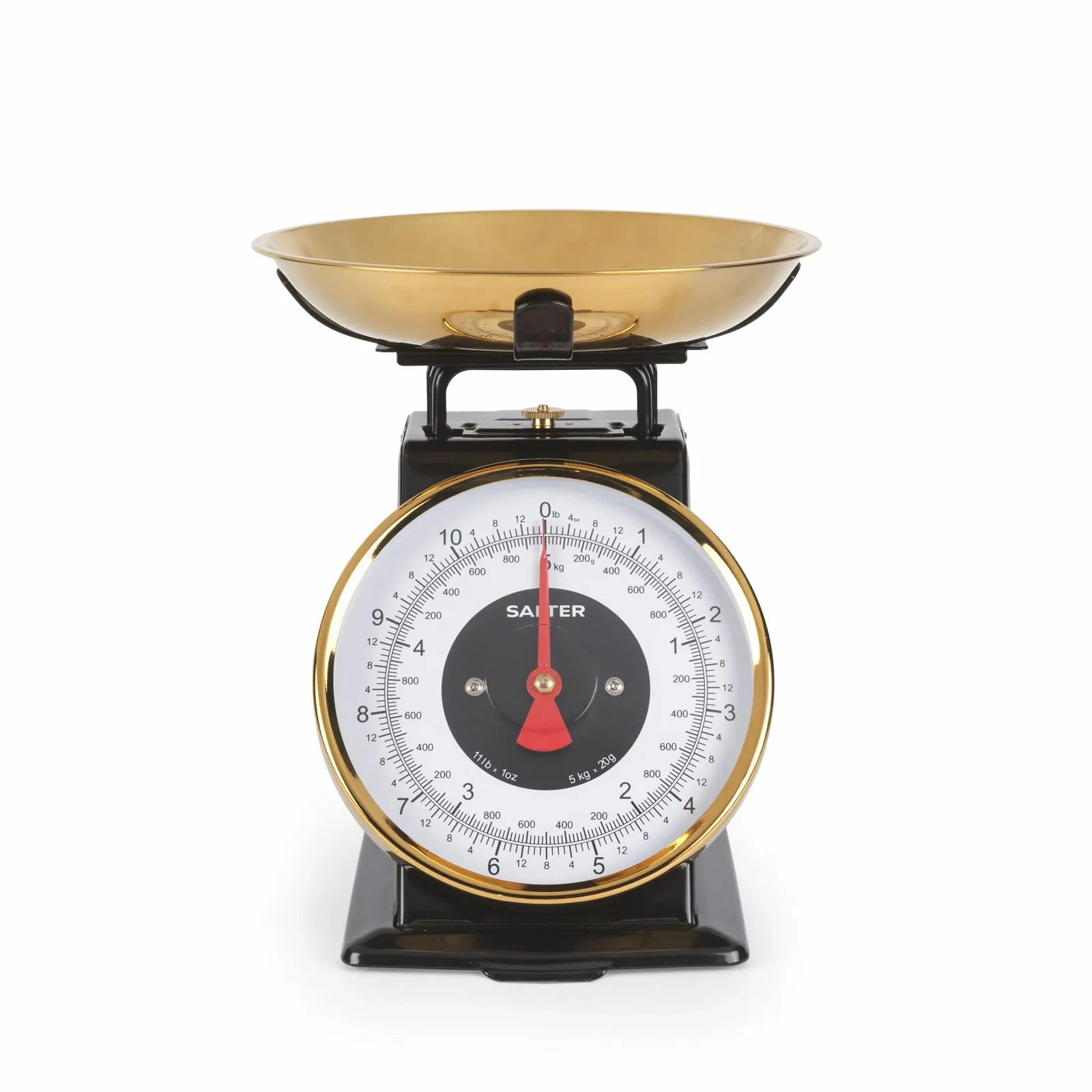 Кухонні ваги Salter Timeless Mechanical 5 kg 1 L Black/Gold, фото №1 Кухонні ваги Salter Timeless Mechanical 5 kg 1 L Black/Gold, фото №1