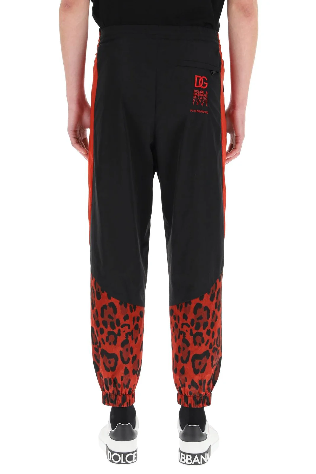 Штани Dolce & Gabbana Belted Waist Leopard Printed Trousers M, фото №3