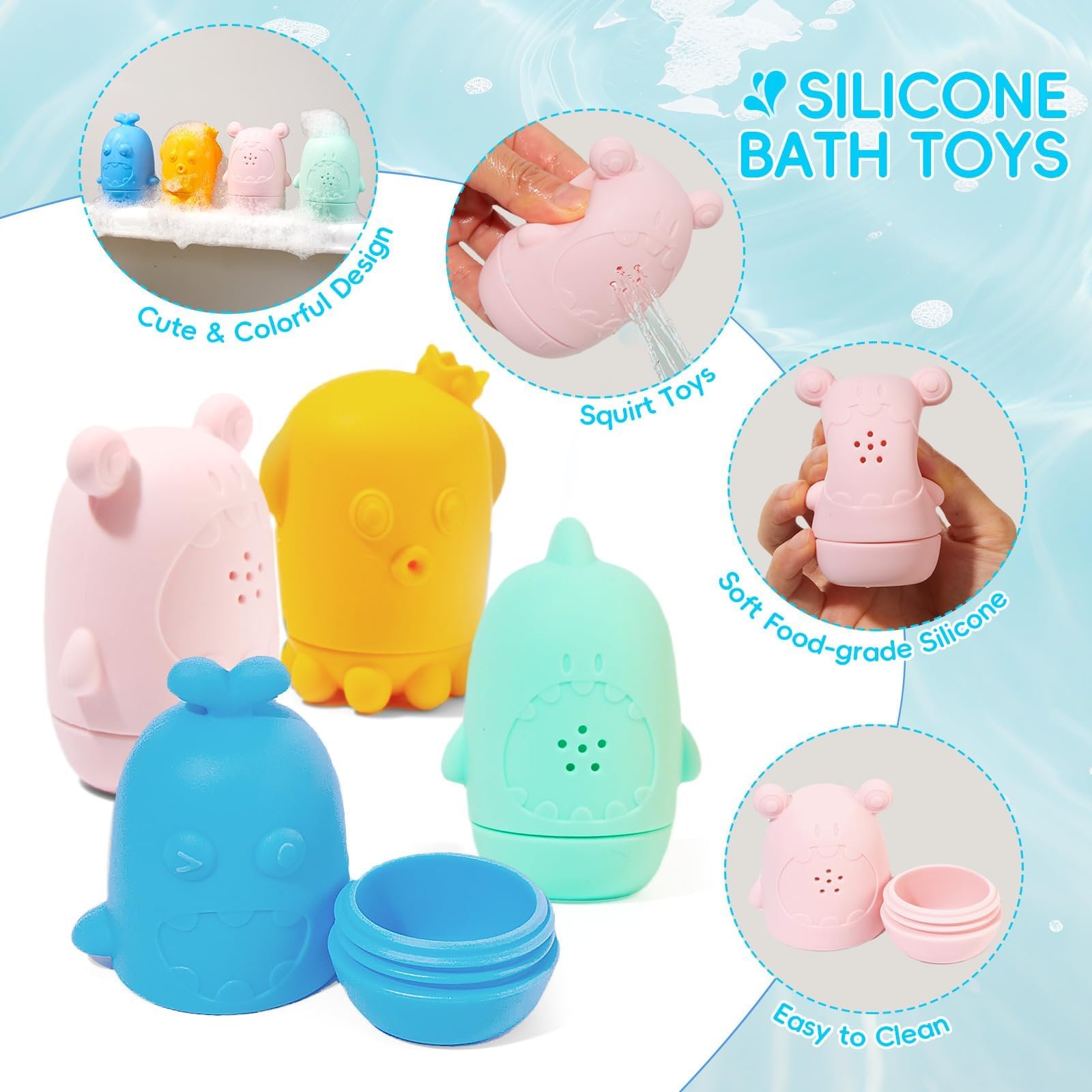 Іграшка для ванни GINNO, набір, фото №3