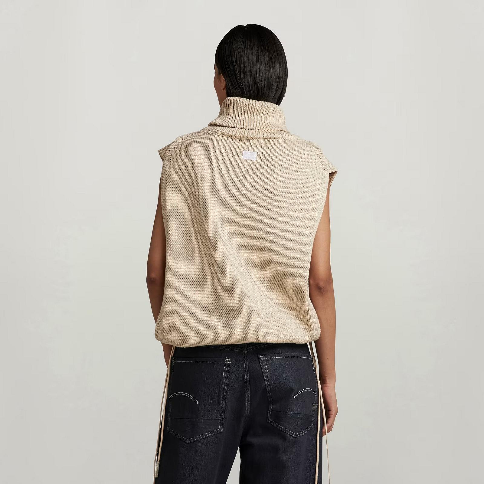 Женский свитер G-Star RAW Knitted Top Open Side Turtle Neck - XL, фото №3