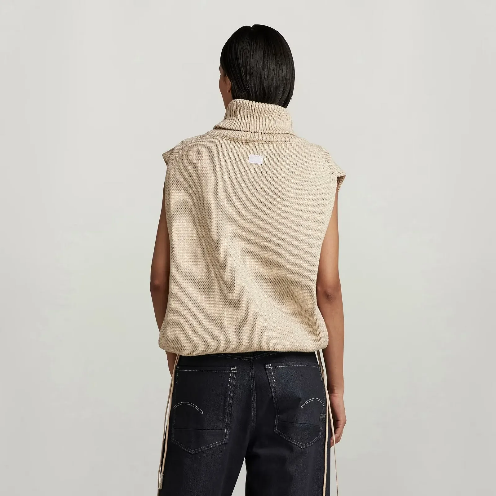 Жіночий светр G-Star RAW Knitted Top Open Side Turtle Neck - XL, фото №3 Жіночий светр G-Star RAW Knitted Top Open Side Turtle Neck - XL, фото №3