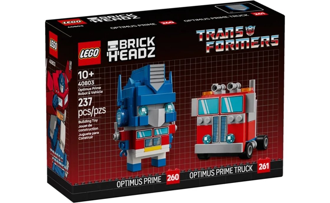 Конструктор Лего LEGO Brick Headz Оптимус Прайм: робот и транспорт (40803), фото №1 Конструктор Лего LEGO Brick Headz Оптимус Прайм: робот и транспорт (40803), фото №1