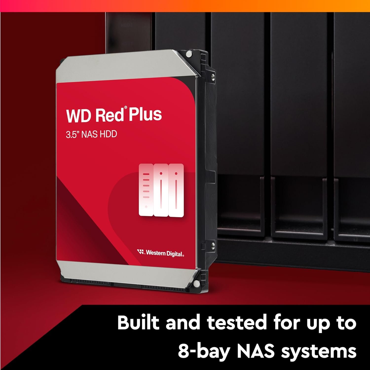 Внутрішній жорсткий диск 3.5" Western Digital Red Plus 4TB SATA III (WD40EFPX), фото №2
