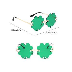 Сонцезахисні окуляри MEISH St. Patrick's Day Irish Lucky Green Shamrock Leprechaun Costume Glasses synthetic.ua - Фото 1