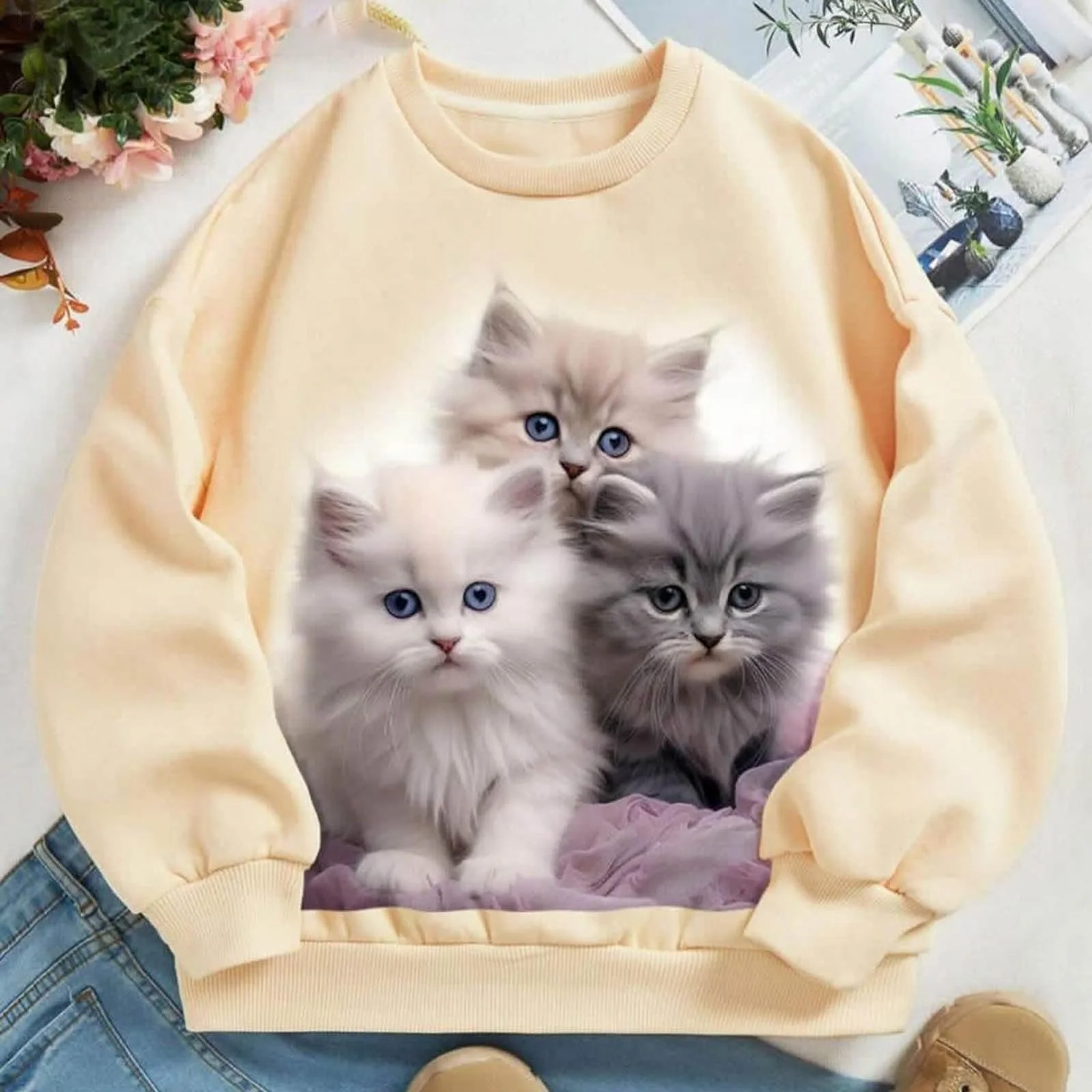 Худи Пуловер Худи для девочки Теплая куртка Худи для мальчиков Хлопковая толстовка с длинными рукавами Детский однотонный свитшот Повседневный пуловер Худи Хлопковый детский однотонный свитшот, фото №2