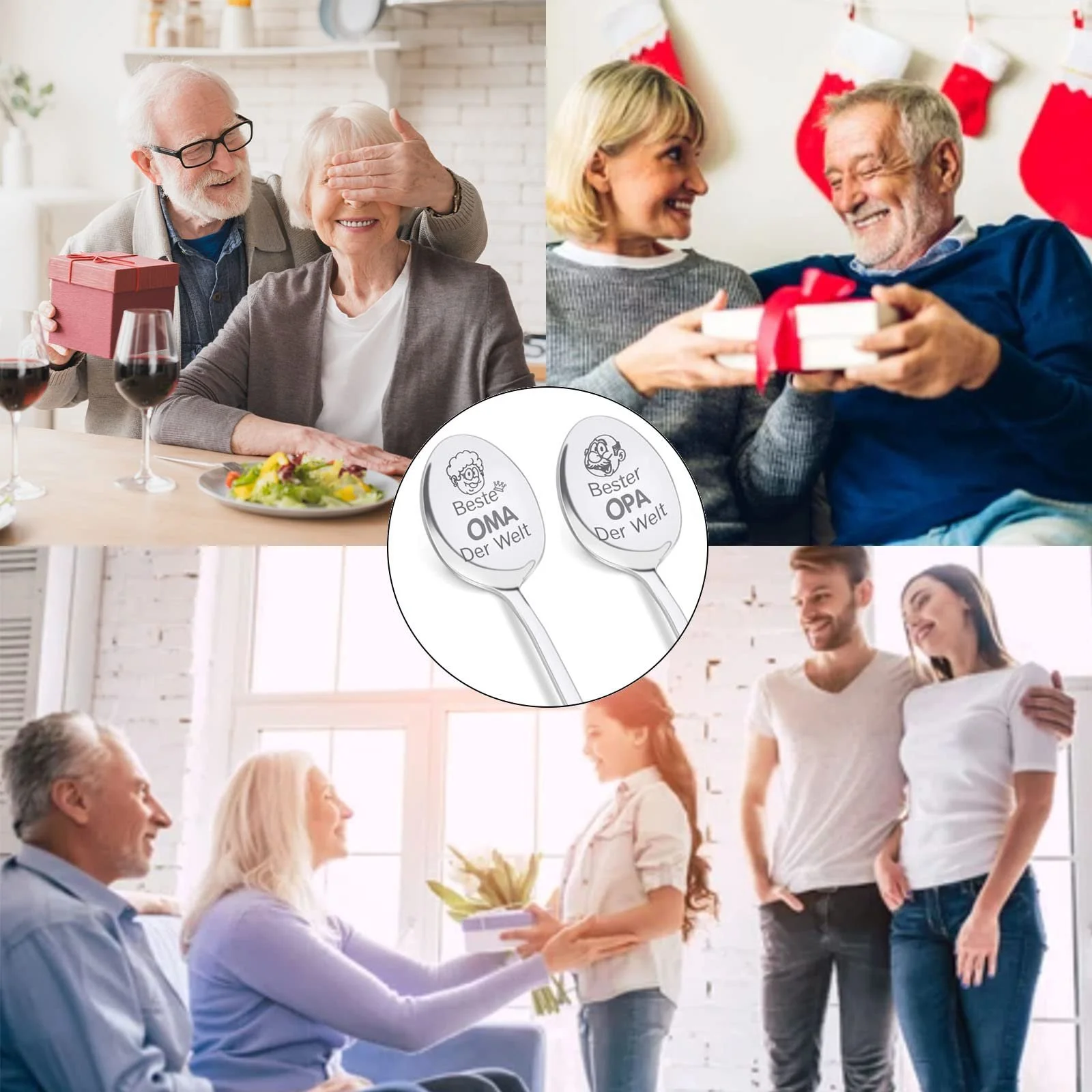 Ложка Keismodye Beste Opa Oma Der Welt, нержавіюча сталь Набір з 2 штук, фото №7 Ложка Keismodye Beste Opa Oma Der Welt, нержавіюча сталь Набір з 2 штук, фото №7