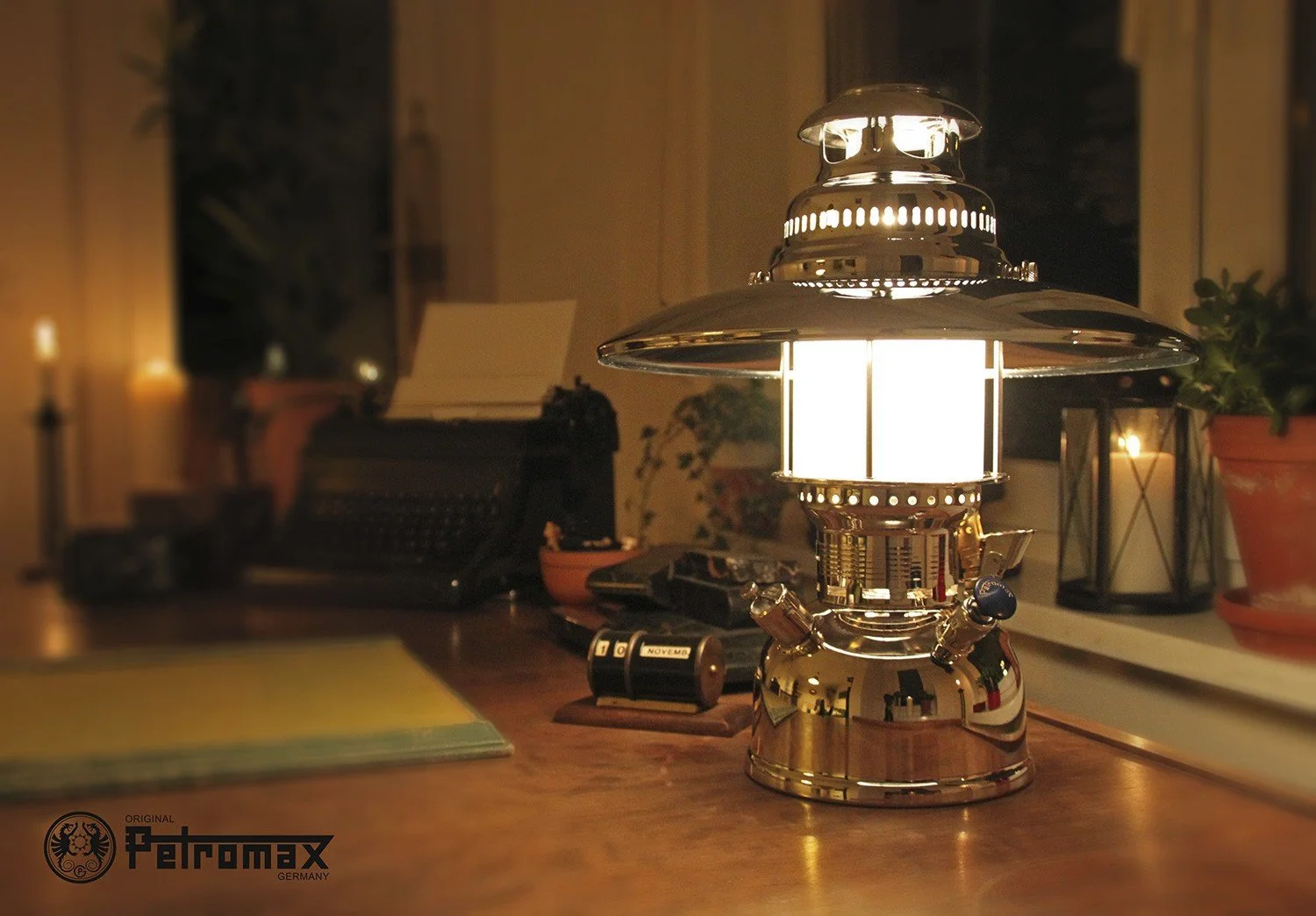 Настільна лампа Petromax HK500 HK500/829 електрична хром 60 W, фото №4