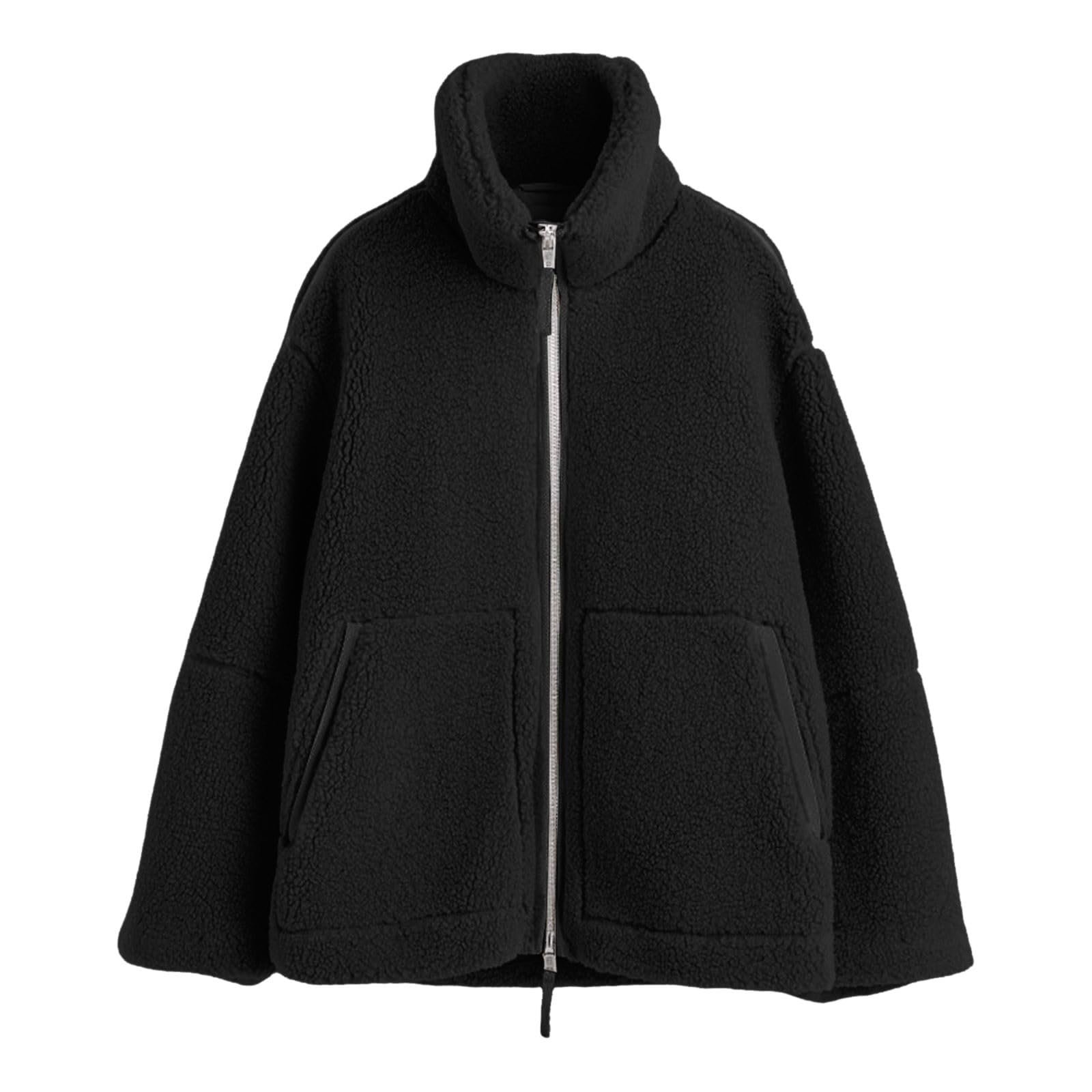 Куртка Teddy Fleece Женская Теплая Зимняя Куртка Teddy Fleece с Карманами на Молнии Зимнее Пальто Плюшевая Куртка, фото №4