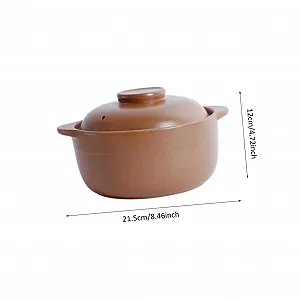 Керамічна каструля Ipetboom з кришкою жаростійка з антипригарним покриттям synthetic.ua - Фото 1