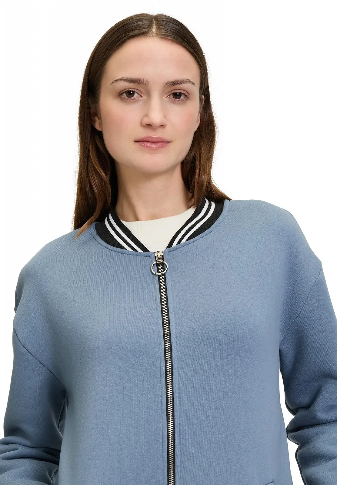 Жіноче пальто Amber & June з смугастими манжетами, фото №5