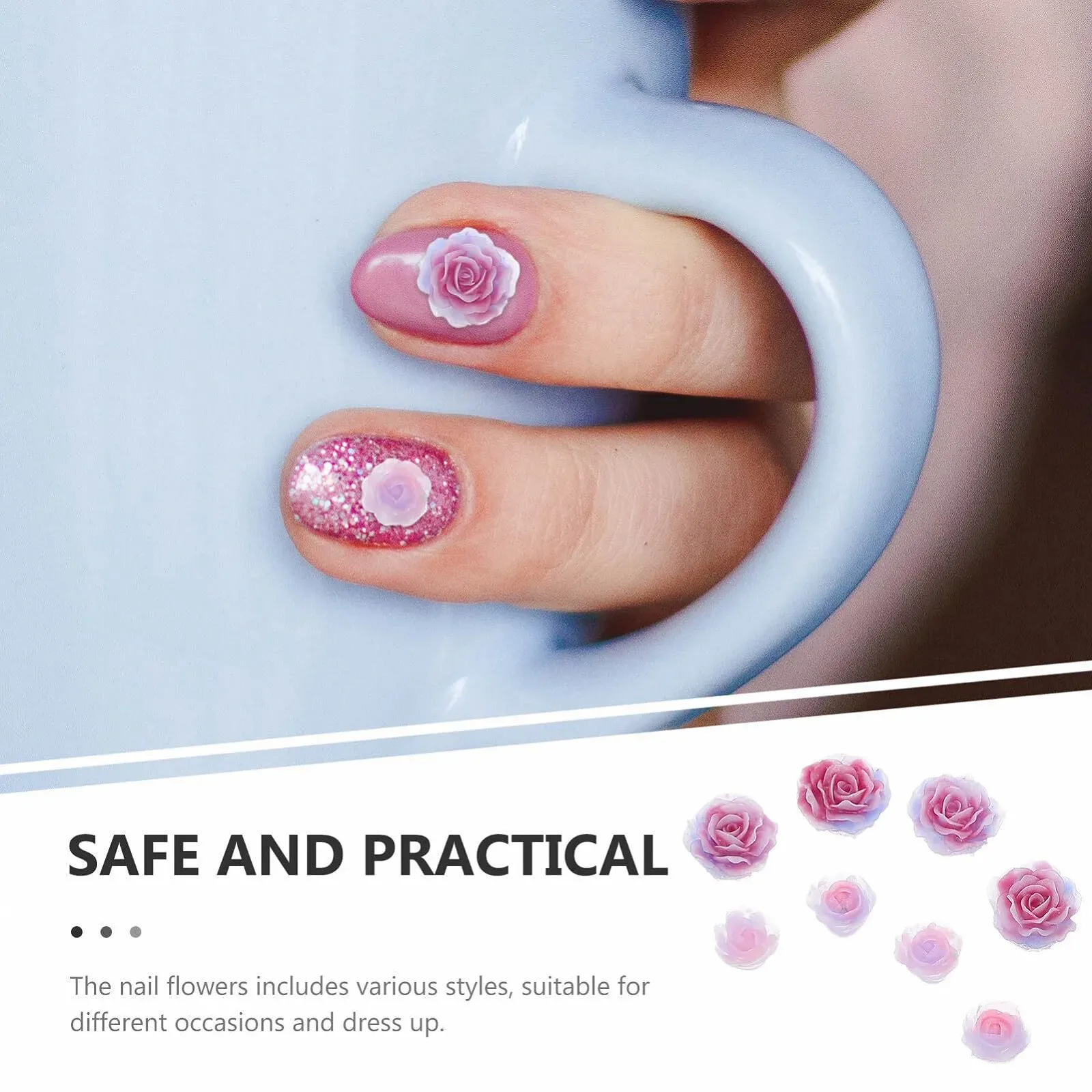 Украшения для ногтей Цветы Baluue Цветочные 3D Украшения для дизайна ногтей, фото №3 Украшения для ногтей Цветы Baluue Цветочные 3D Украшения для дизайна ногтей, фото №3