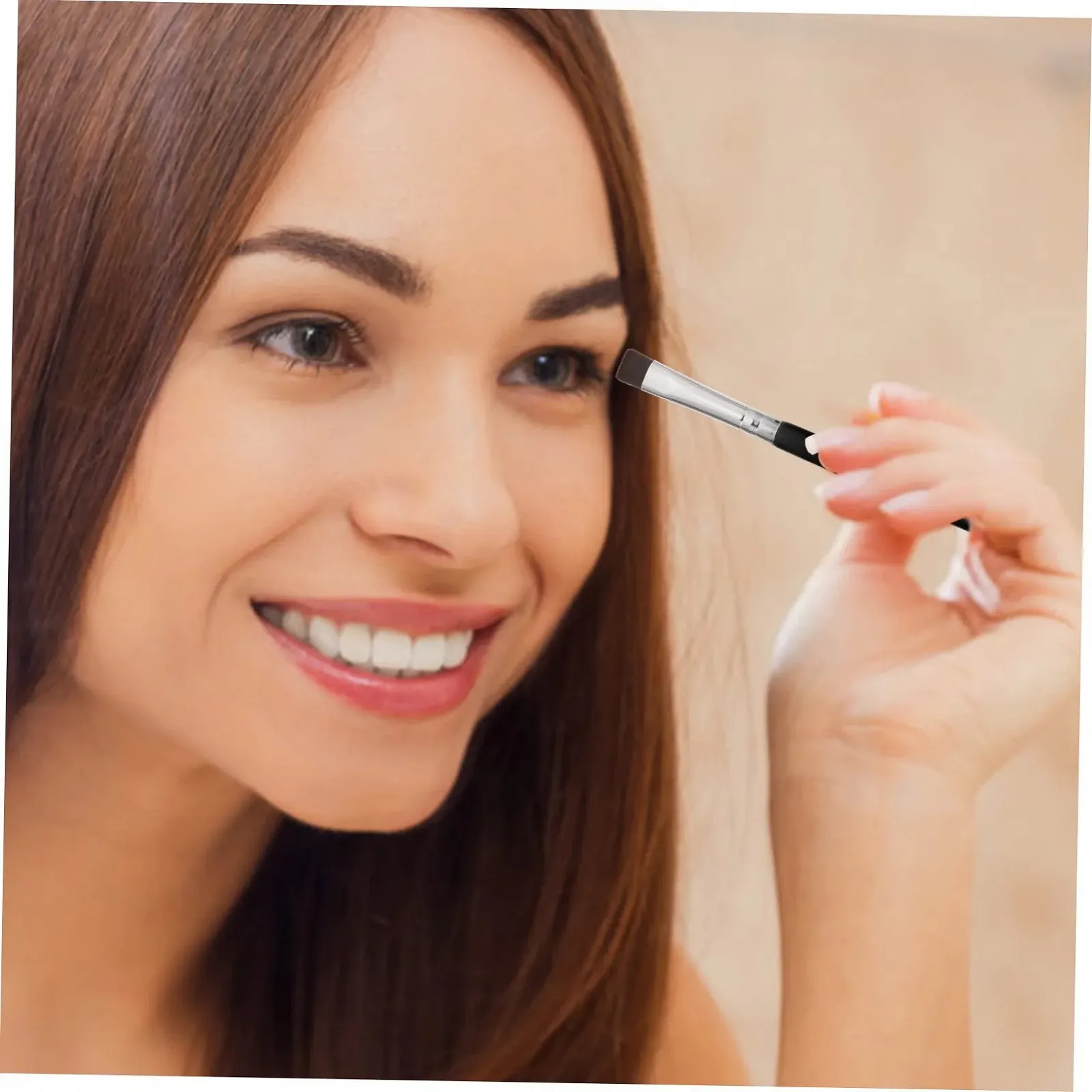 Пензлі minkissy Плоский для брів, тіней, фото №5