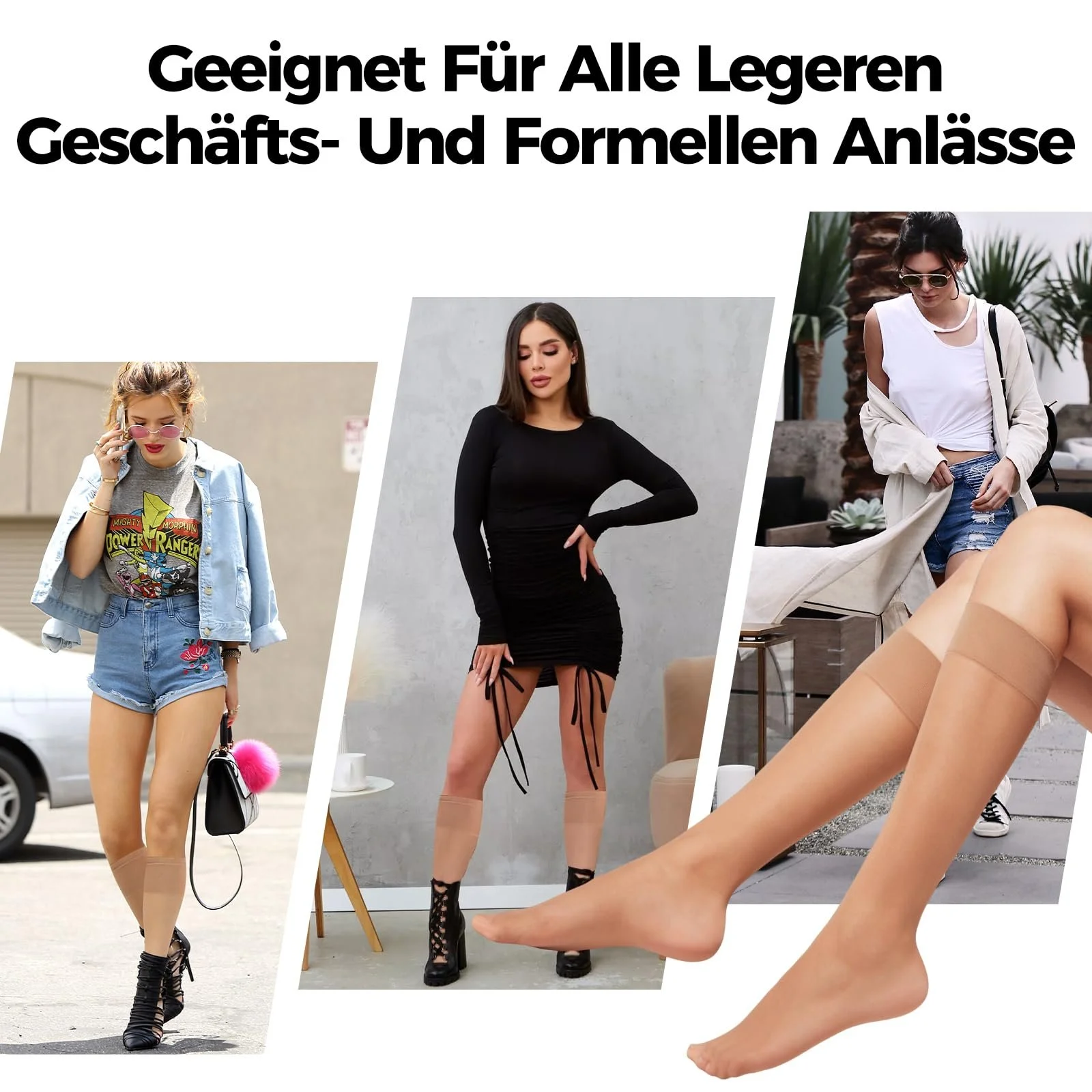 Жіночі гольфи 20D, панчохи з нейлону, прозорі, 9 пар, фото №7