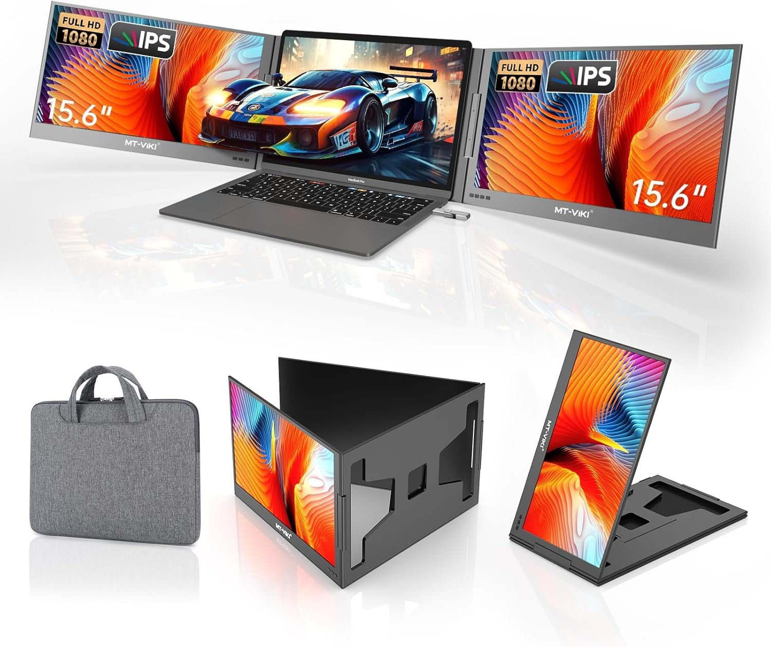 Монітор портативний 15.6" MT-VIKI Z80A Full HD IPS 60 Гц, фото №1