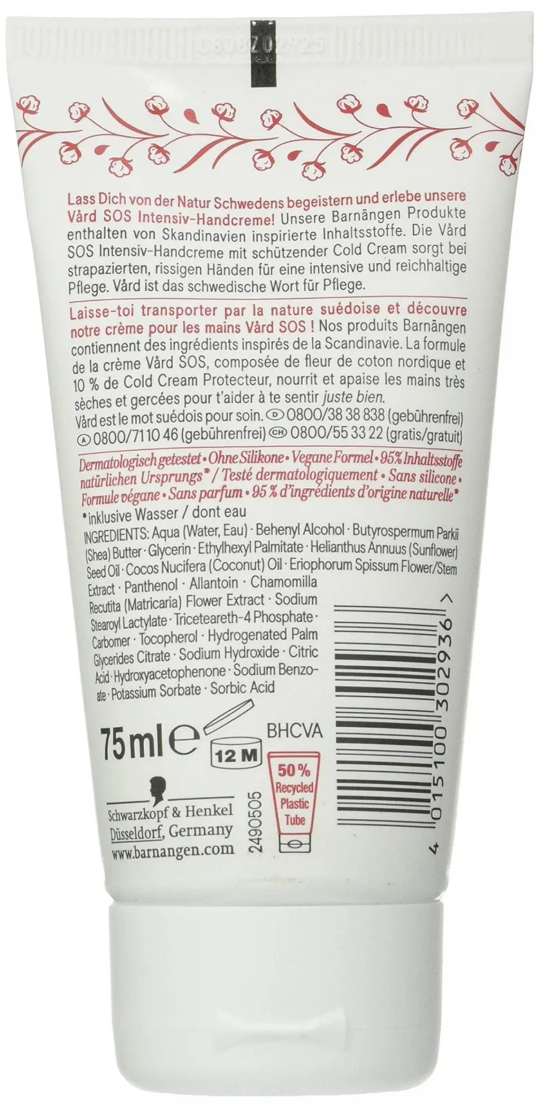 Крем для рук Barnängen Vård SOS Intensive 75 мл, фото №2