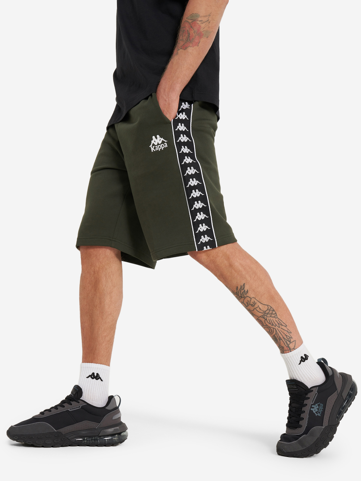 Шорты Kappa Authentic Core 133864KAP-G4 Хаки S, фото №2