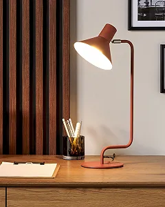 Настільна лампа Rimava Modern Залізо Помаранчева матова Кругла synthetic.ua - Фото 1