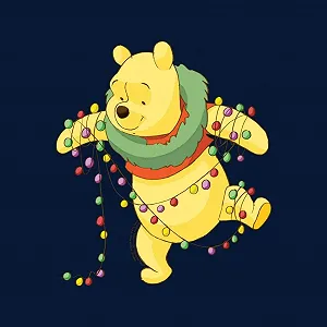 Женская Толстовка Disney Рождественский Винни Пух Запутался в Праздничных Огнях synthetic.ua - Фото 1