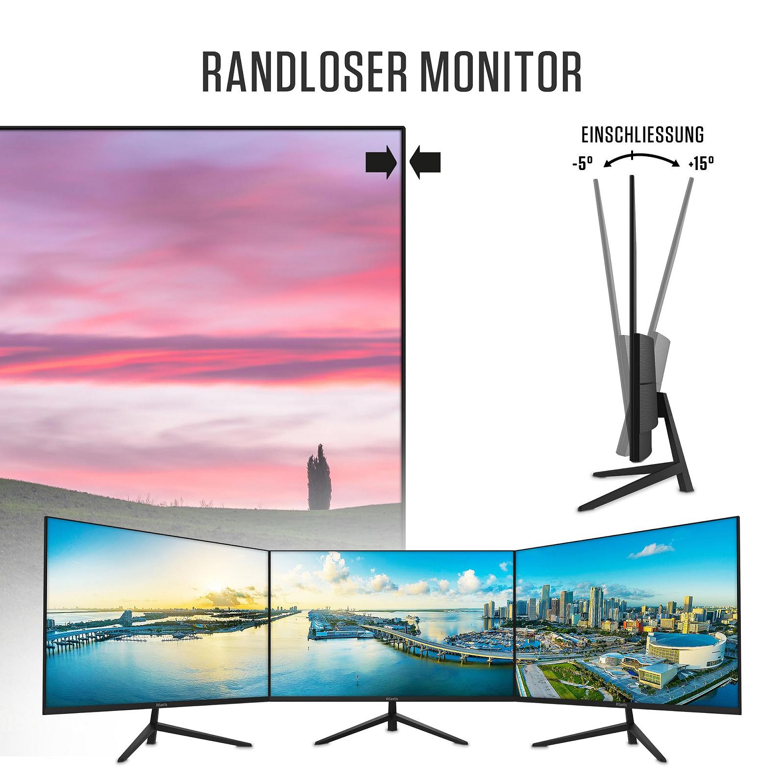 Монитор Atlantis VA 22 дюйма 75Hz Full HD 1920 x 1080 VGA HDMI 6.5 мс 3000:1 178/178, фото №3