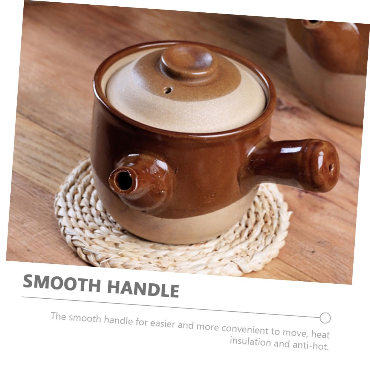 Ківш Small Chinese Clay Pot глиняний безшовний для приготування ліків, фото №7