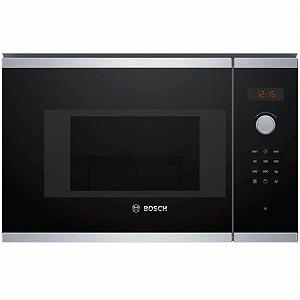 Вбудована мікрохвильова піч Bosch Bel523MS0 20 л 800 Вт Чорна, Нержавіюча сталь - Фото 1