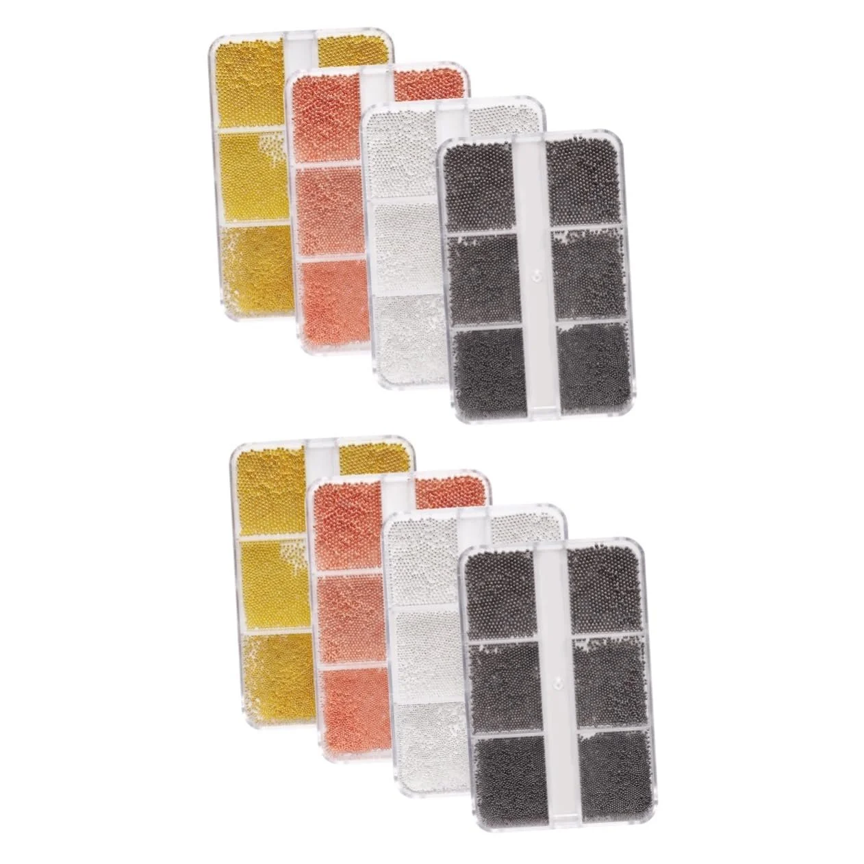 Намистини Сталевіaodam, 8 коробок, ікорні, фото №1