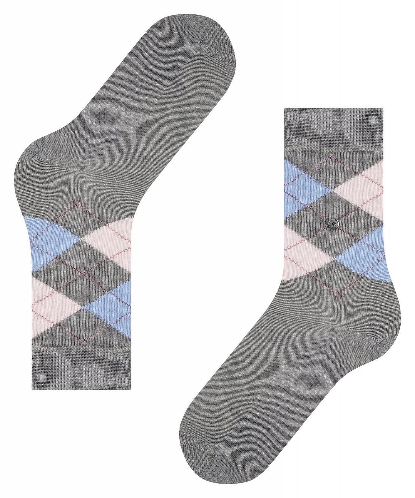 Носки Burlington Covent Garden W SO Хлопковые Узорчатые, 1 пара, Cерый (Anthracite 3629), 36-41, Cерый (anthracite 3629), фото №5