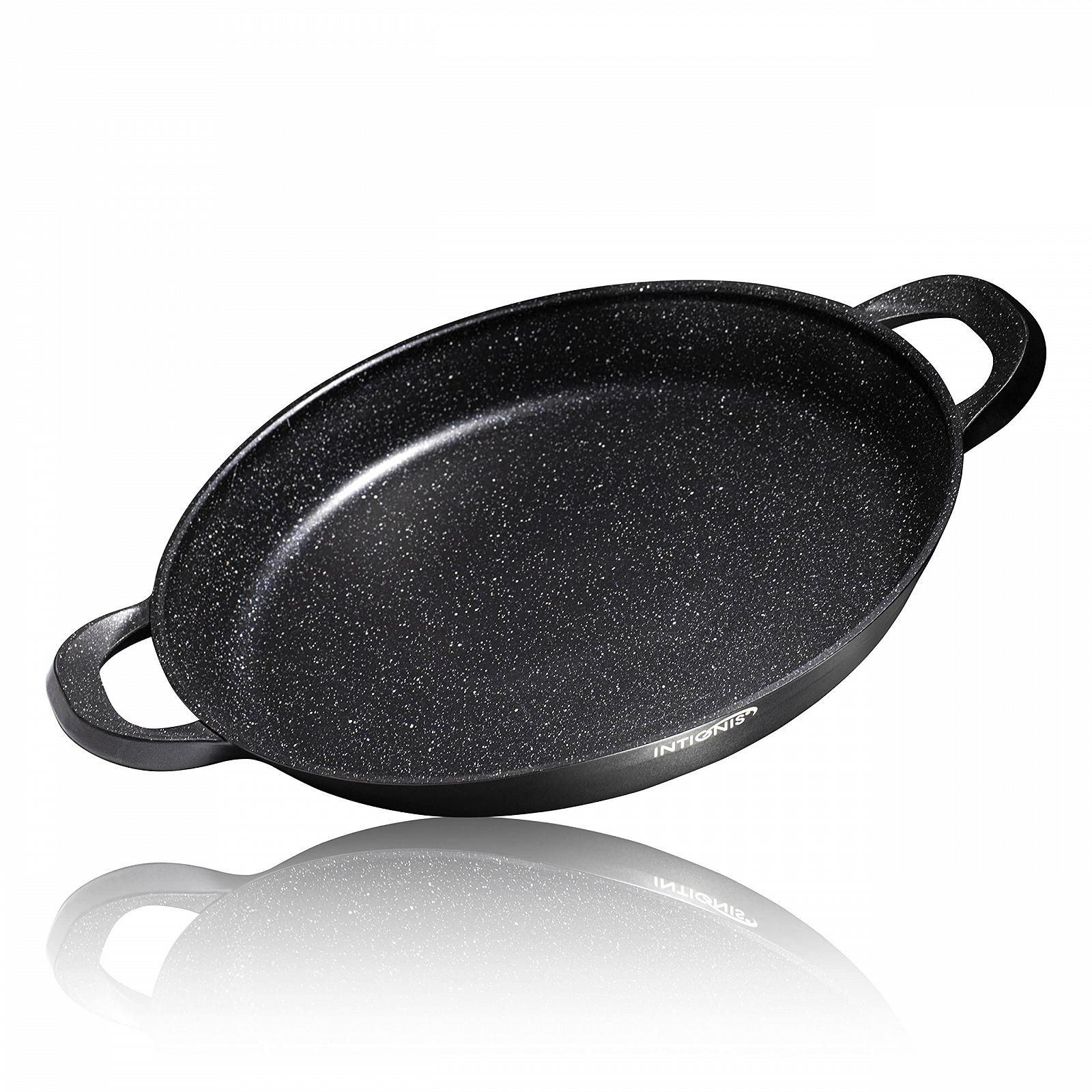Пательня для паельї INTIGNIS Non Stick Heavy Duty Induction 36 см з кришкою, фото №6