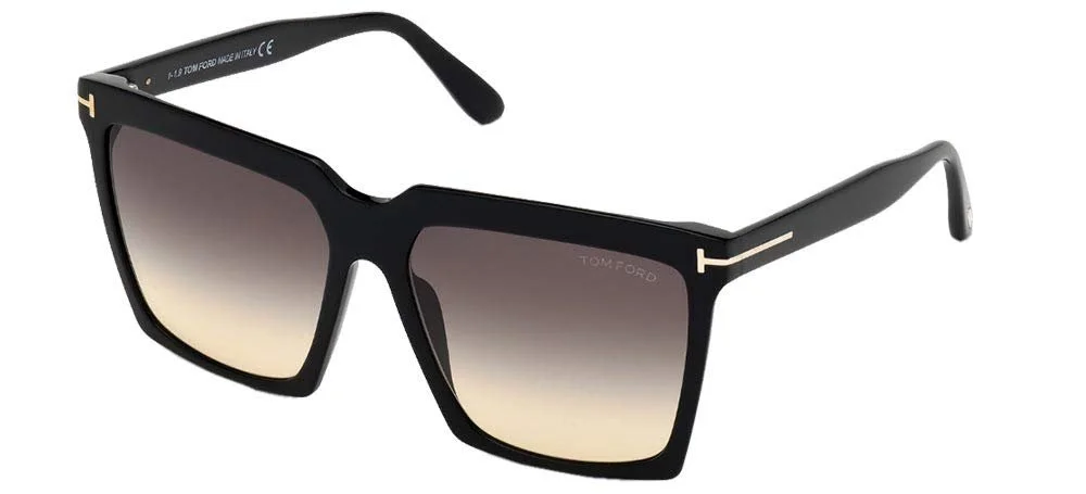 Сонцезахисні окуляри Tom Ford Sabrina-02 FT 0764 Чорний/Димчастий 58/16/140 Жіночі, фото №1