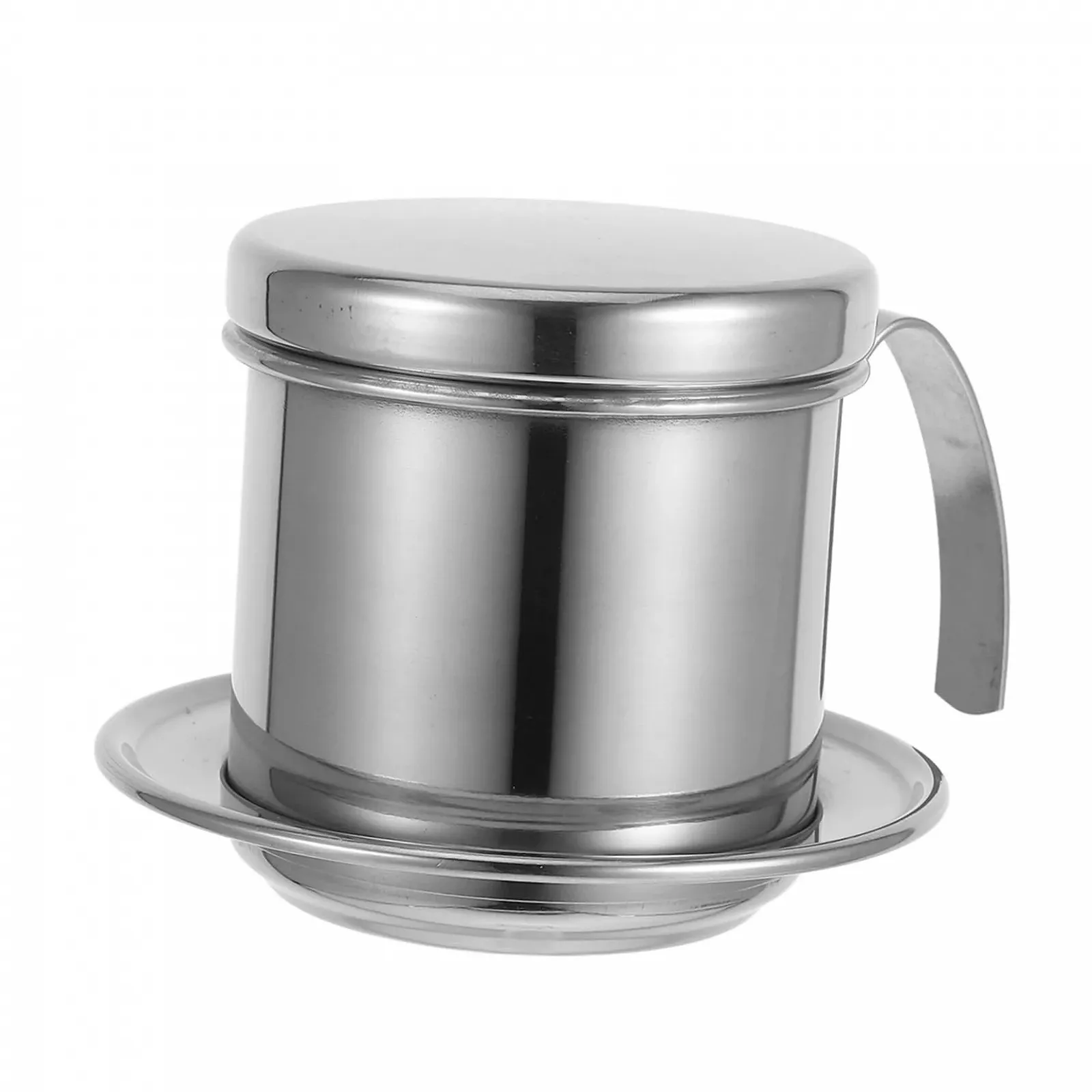 В’єтнамська кавоварка Ipetboom з нержавіючої сталі, багаторазового використання з ручкою, стильний кавовий фільтр, фото №1