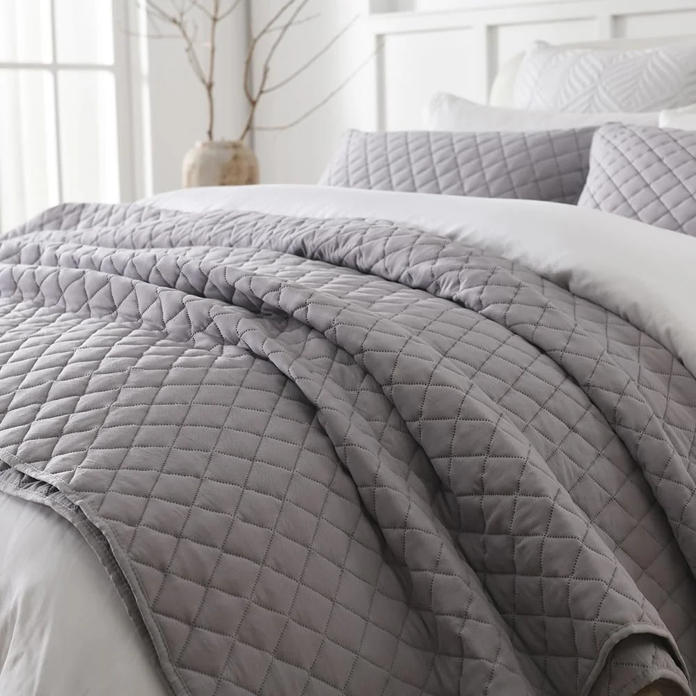 Покривало ENASAL Геометричний сірий, 240 x 260 см, фото №3 Покривало ENASAL Геометричний сірий, 240 x 260 см, фото №3