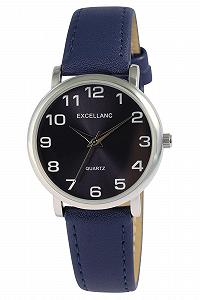 Купить Часы женские Excellanc с ремешком из искусственной кожи, синий/серебристый - Фото 1 Часы женские Excellanc с ремешком из искусственной кожи, синий/серебристый - Фото 1